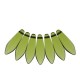 Czech Glass Daggers beads 5x16mm Olivine